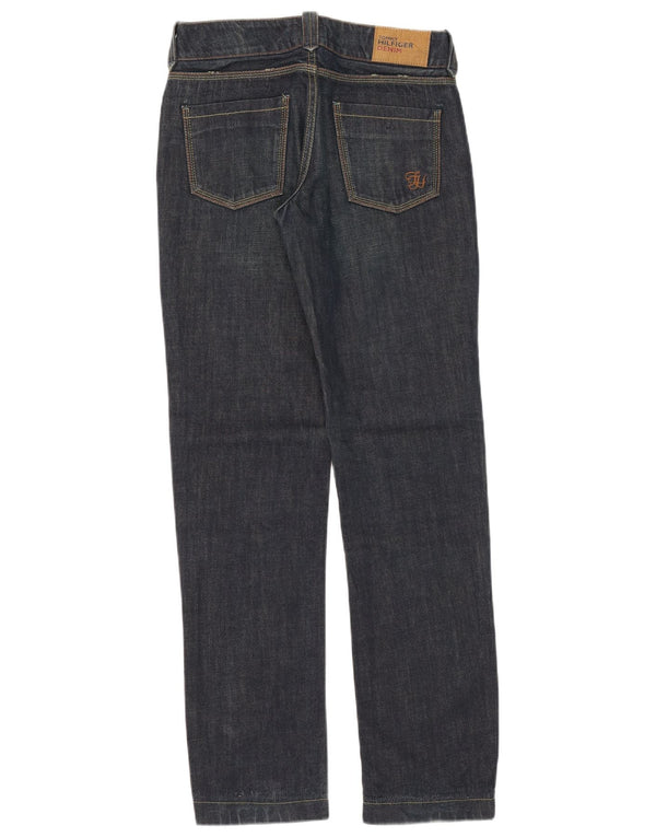 Jeans dritti da donna Tommy Hilfiger W27 L34 cotone blu
