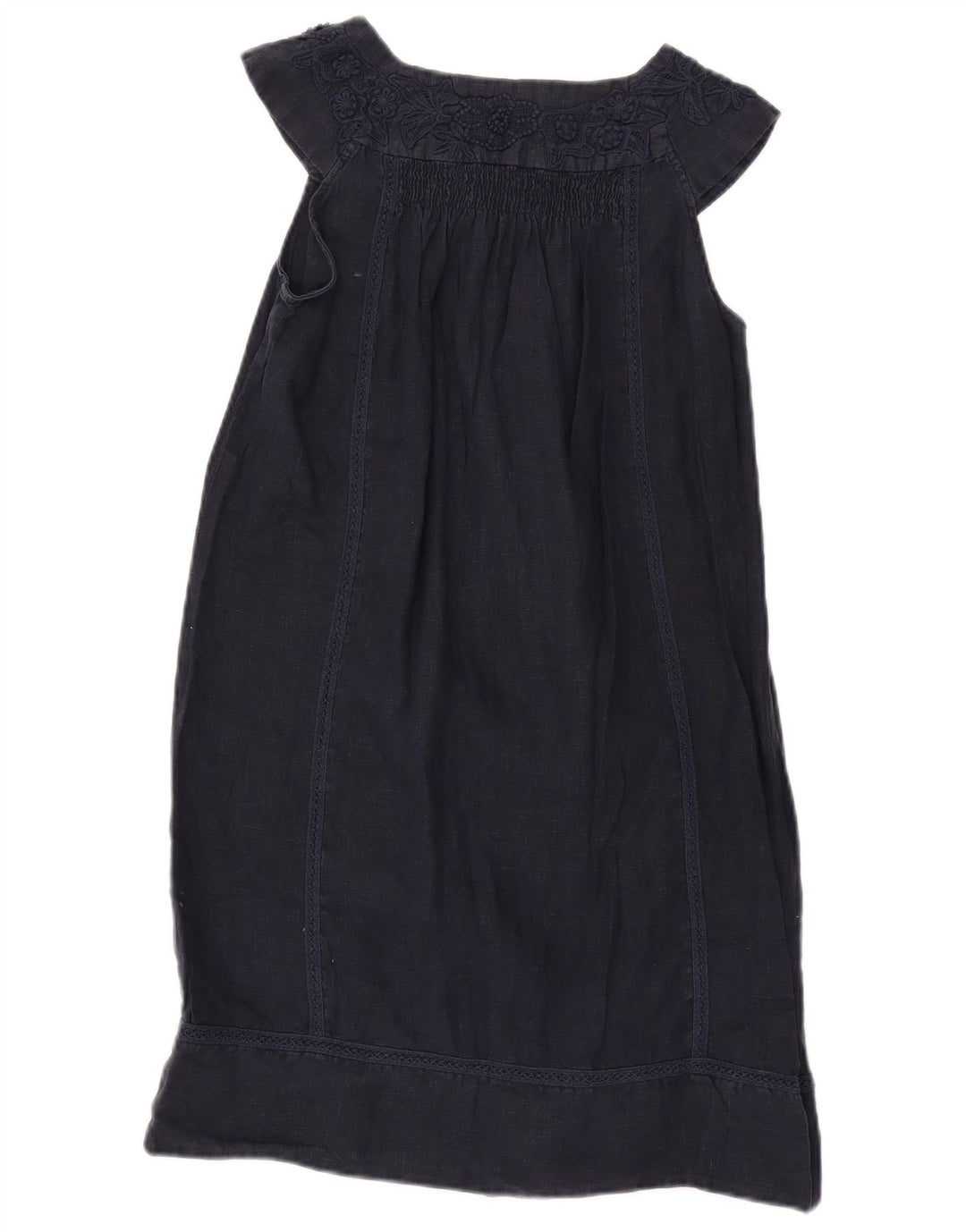 Abito a trapezio senza maniche da donna Zara UK 12 blu navy medio