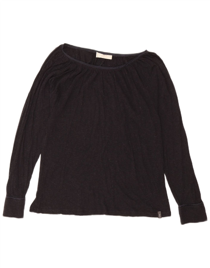 Maglia a maniche lunghe da donna Marlboro Classics UK 16 grande nera