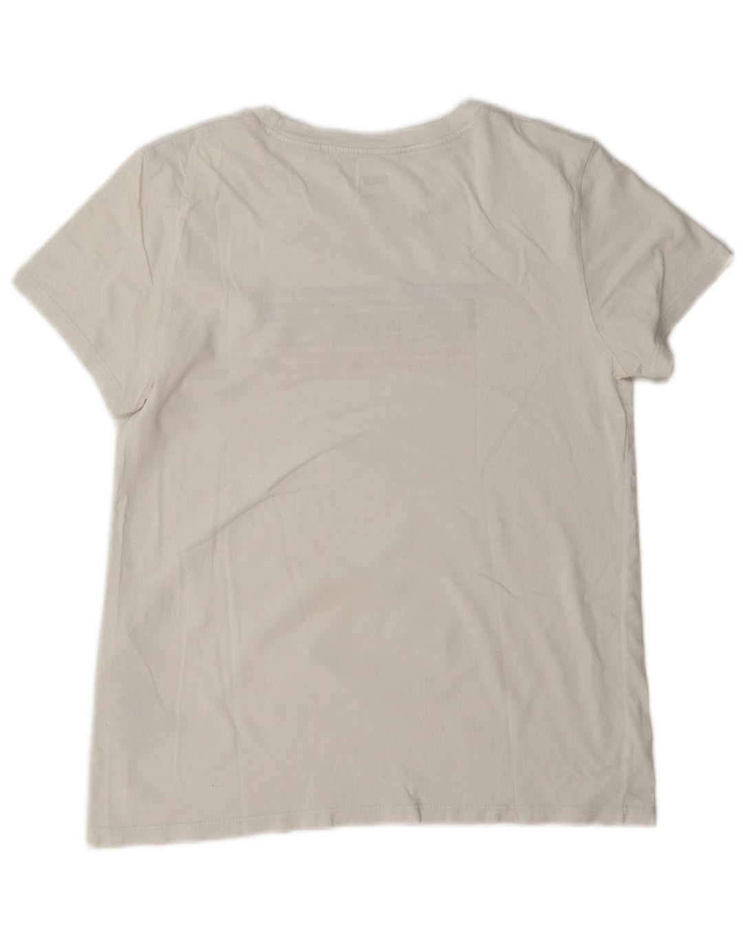 T-shirt grafica da donna Levi's Top UK 14 cotone bianco medio