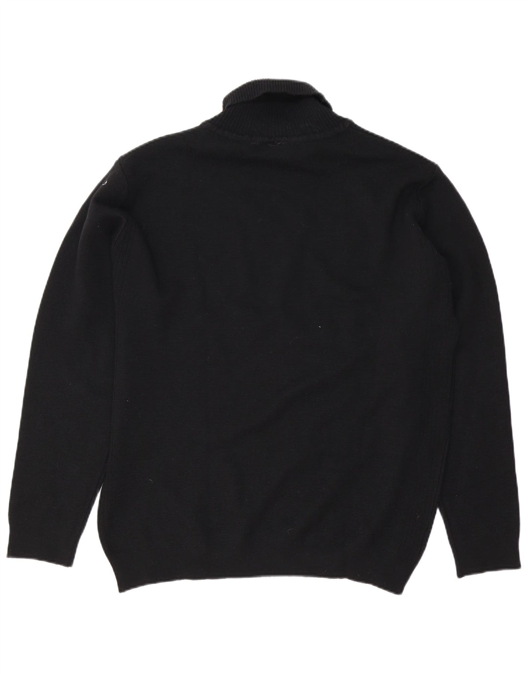 Maglione maglione da uomo a collo alto Lacoste taglia 8 3XL lana nera