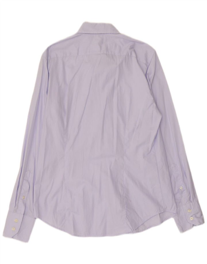 Camicia Uomo BENETTON Large Viola in Cotone