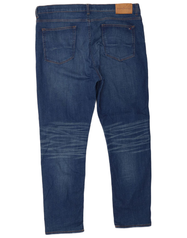 Tommy Hilfiger Uomo Bleecker Slim Jeans W40 L32 Cotone Blu