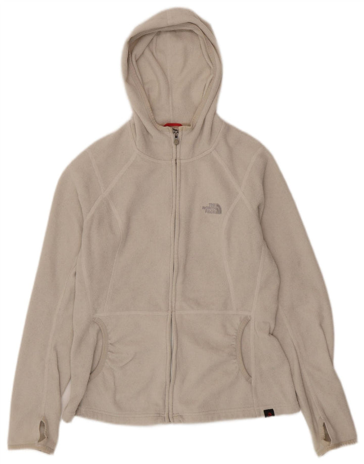 Giacca in pile con cappuccio da donna The North Face UK 12 Poliestere beige medio