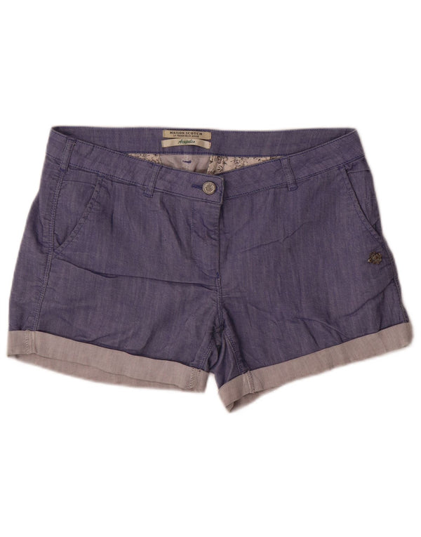 MAISON SCOTCH Womens Acapulco Casual Shorts W29 Medium Blue Cotton