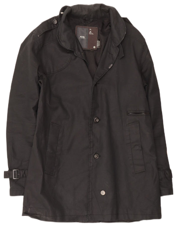 Trench da uomo G-Star UK 42 XL Cotone nero