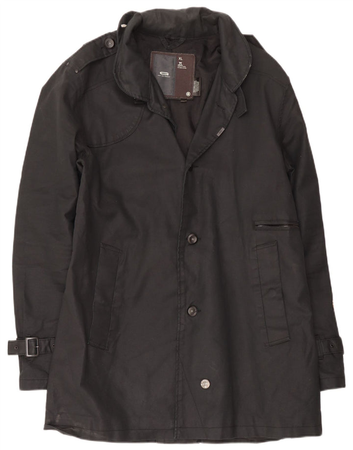 Trench da uomo G-Star UK 42 XL Cotone nero