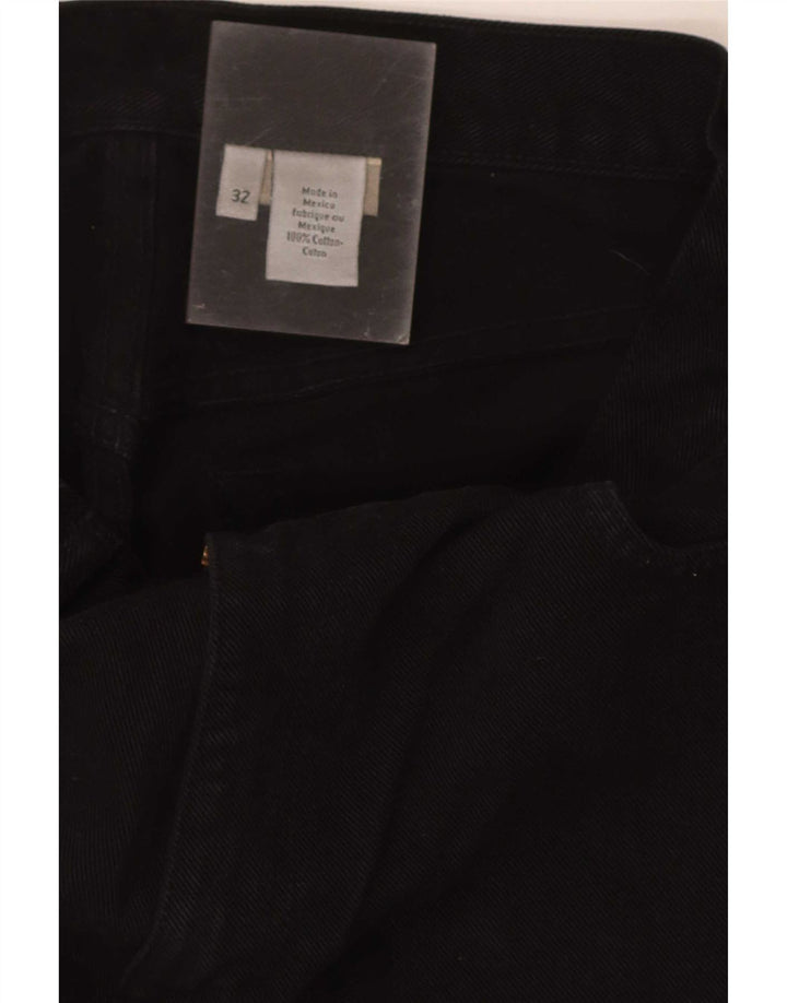 Jeans dritti regolari da uomo Calvin Klein W32 L30 cotone nero
