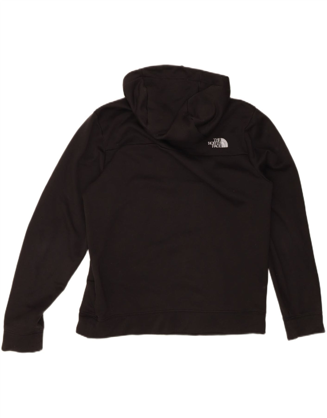 Felpa con cappuccio da uomo The North Face con zip e collo, grande, in poliestere nero
