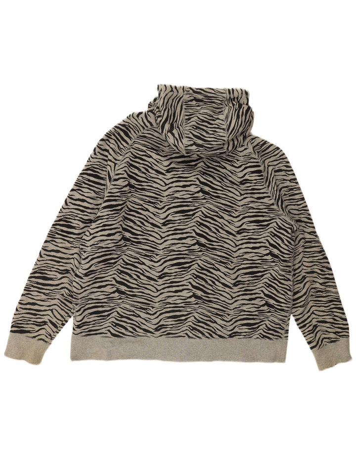 Nike Donna Oversize UK 20 2XL Cotone con stampa animalier grigia