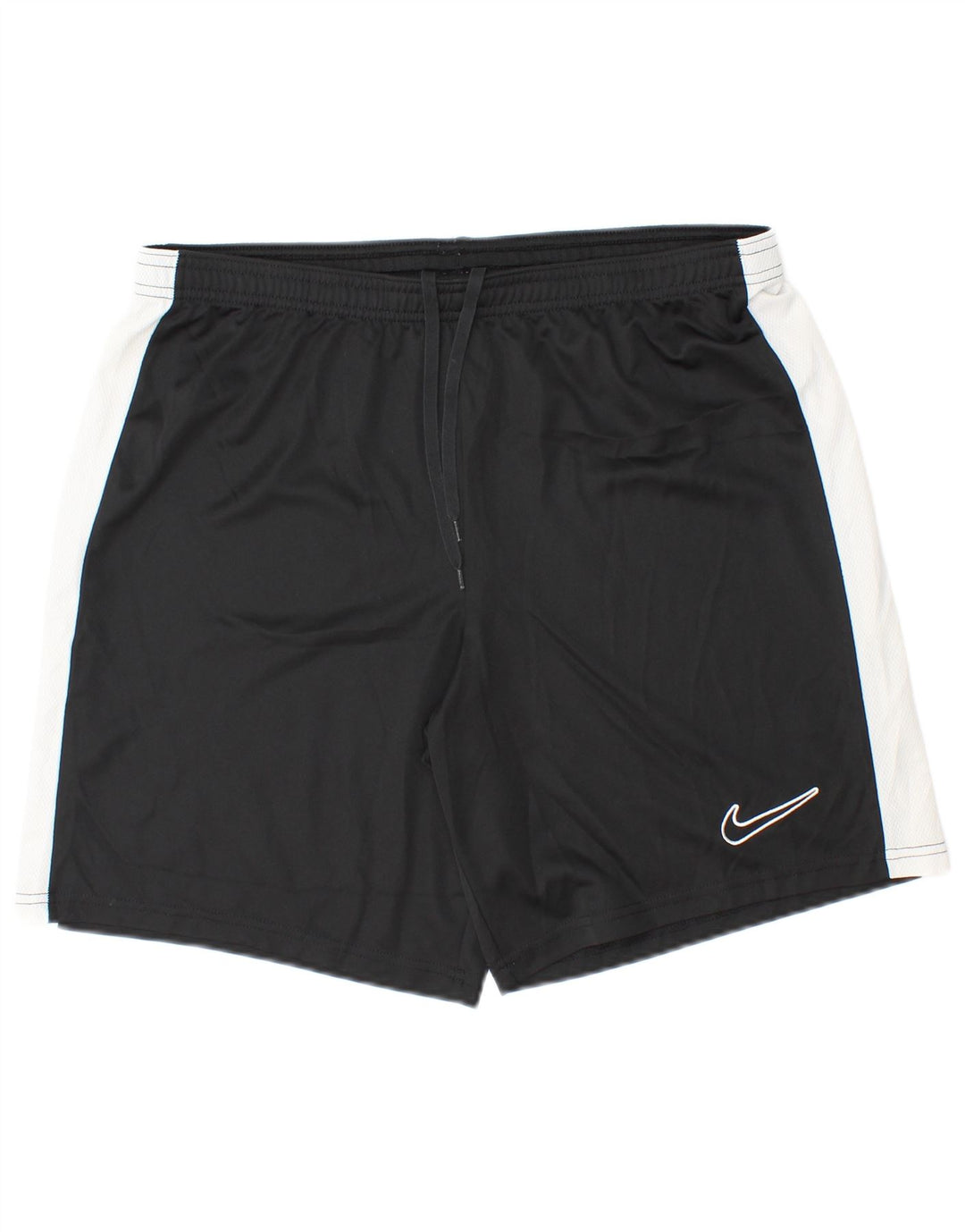 Pantaloncini sportivi NIKE Dri Fit Slim Fit da uomo, grandi, in poliestere color block nero