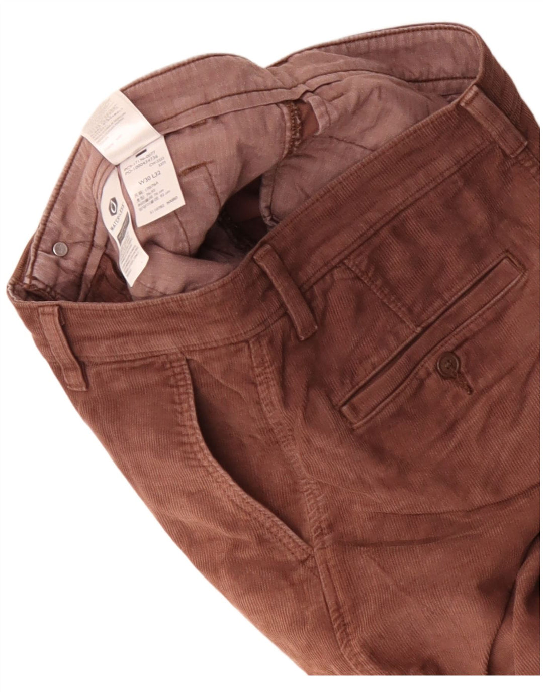 Pantaloni Levi's da uomo in velluto a coste affusolati W30 L32 in cotone marrone