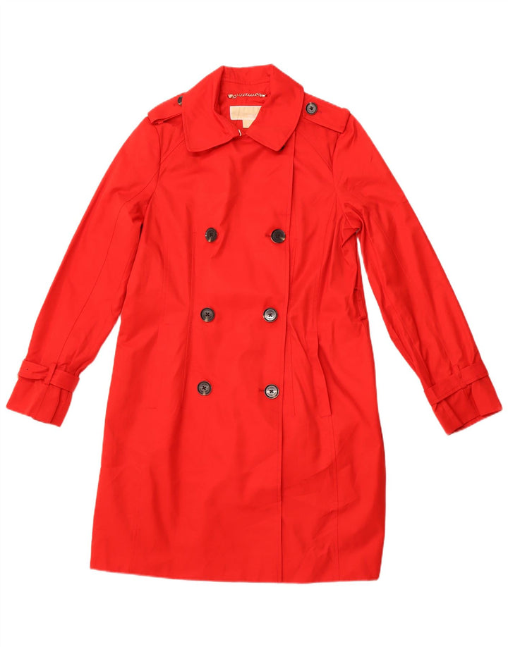 Trench da donna MICHAEL KORS UK 12 Cotone rosso medio