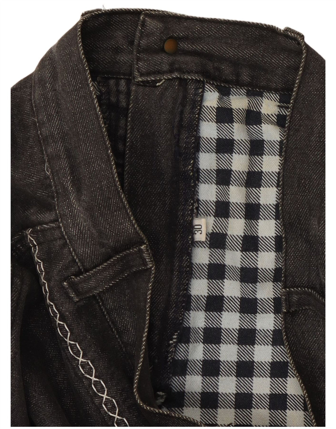 Gonna di jeans da donna VINTAGE W30 Grigio medio