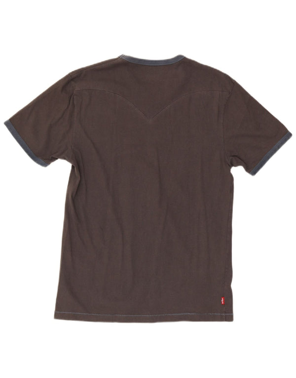 T-shirt grafica da uomo Levi's Top grande in cotone grigio