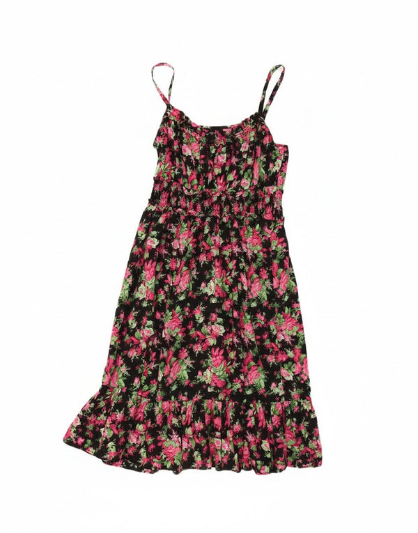 Vestito estivo da donna Benetton UK 4 XS Nero floreale
