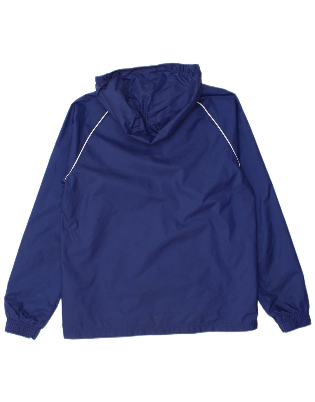 Giacca antipioggia con cappuccio Adidas da ragazzo 11-12 anni in nylon blu navy