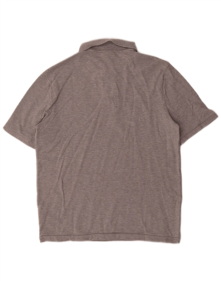 Polo Nike da uomo in cotone mélange grigio medio