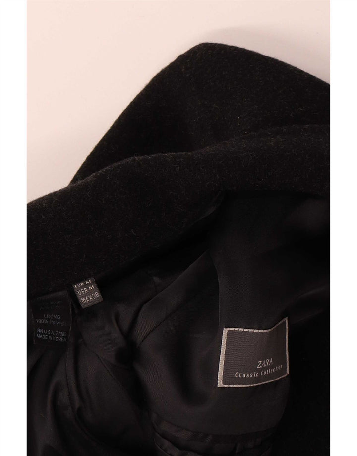 Cappotto da uomo Zara UK 38 lana nera media