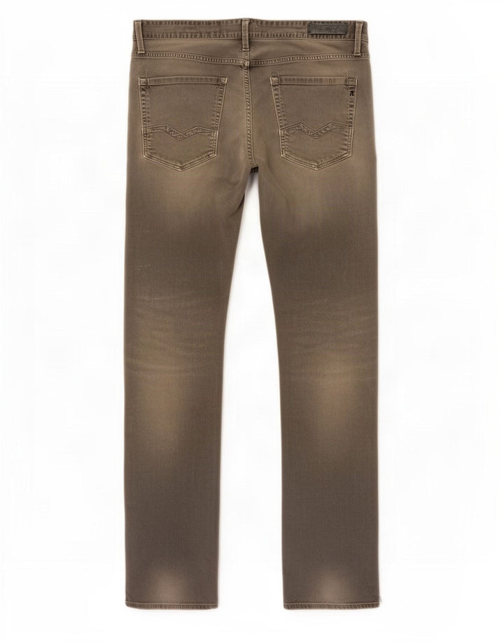 Replay Jeans Waitom Slim da Uomo W36 L36 Cotone Grigio