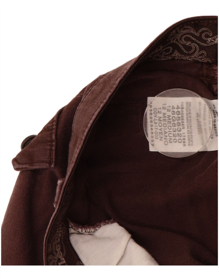 Pantaloni casual dritti da donna LEE US 12 Large W32 L31 Cotone marrone