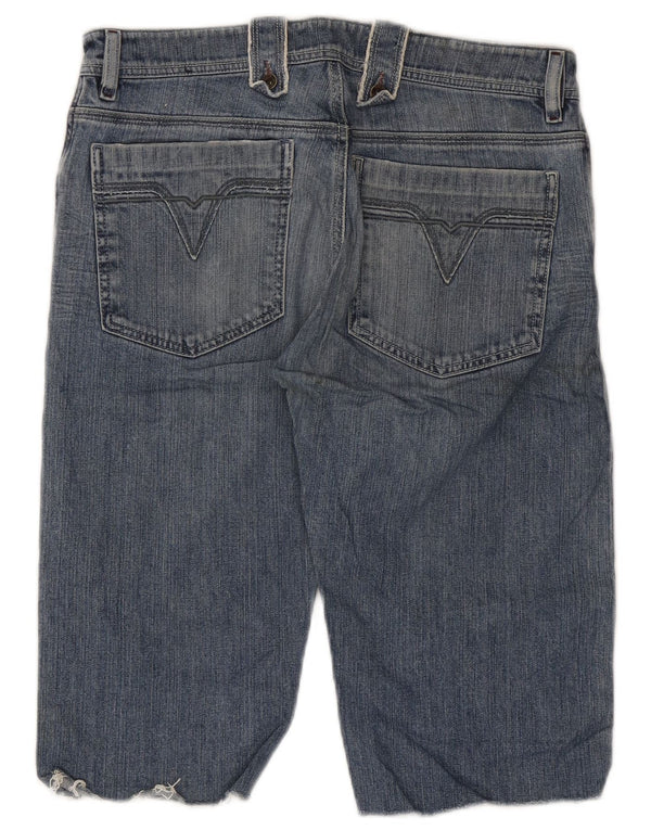 Pantaloncini di jeans da uomo Diesel W31 cotone blu medio