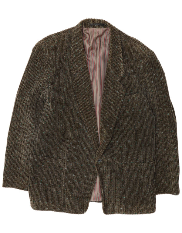 Giacca blazer da uomo in velluto a coste a 1 bottone Redpoint EU 54 2XL kaki chiazzato