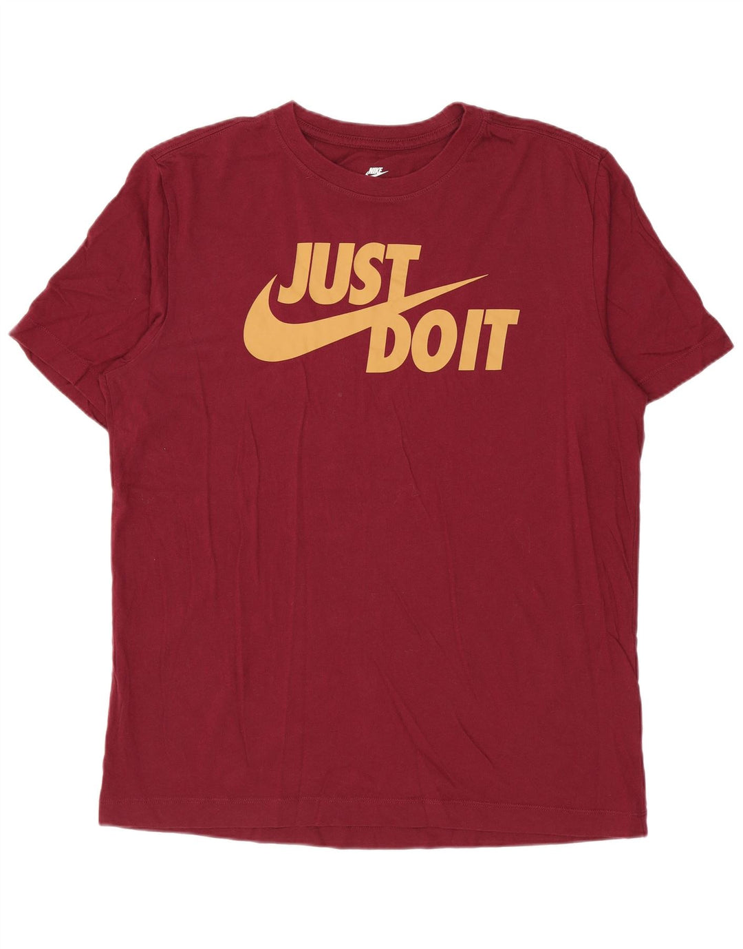 T-shirt grafica da uomo NIKE Top in cotone bordeaux medio