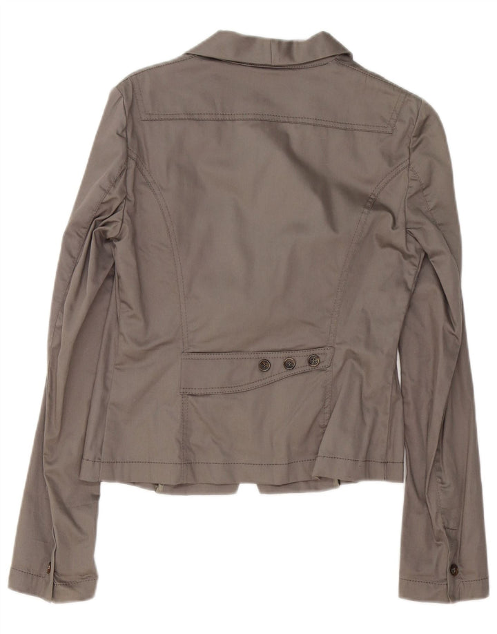 Giacca Blazer 2 Bottoni Donna Trussardi Jeans IT 42 Grigio Medio