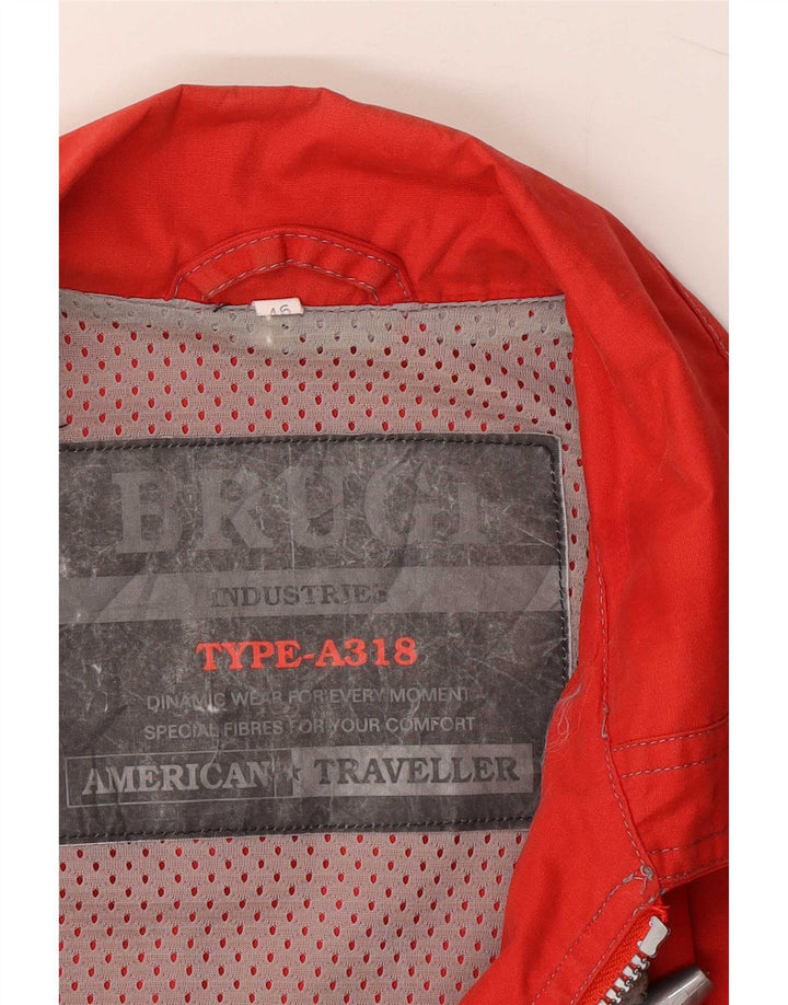 Giacca antipioggia oversize da donna Brugi IT 46 Large rossa