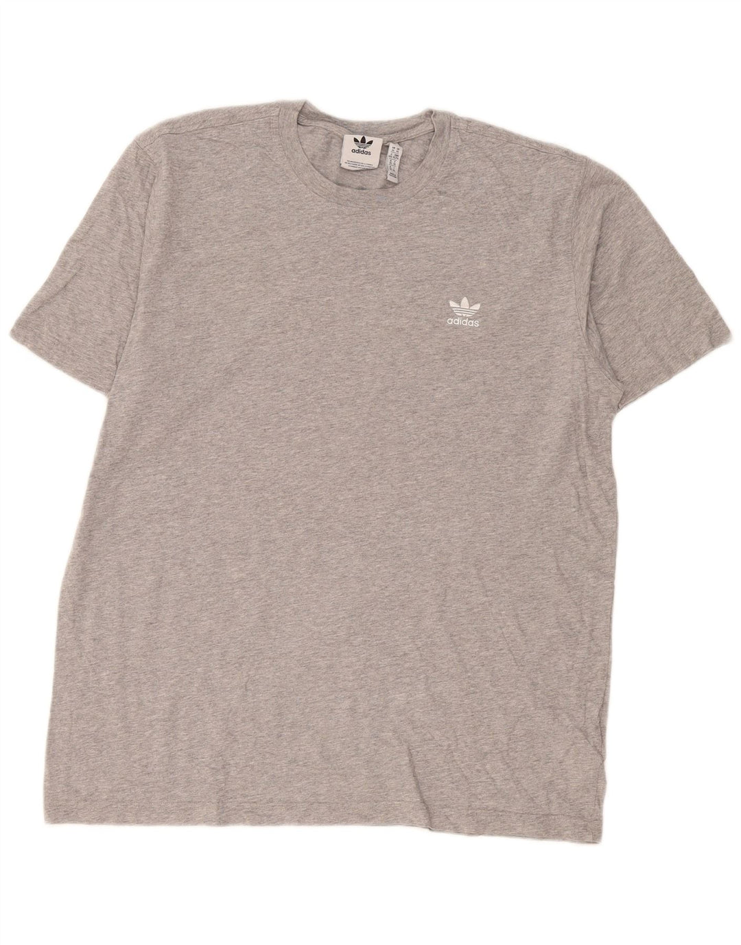 T-shirt Adidas da uomo Top XL in cotone grigio