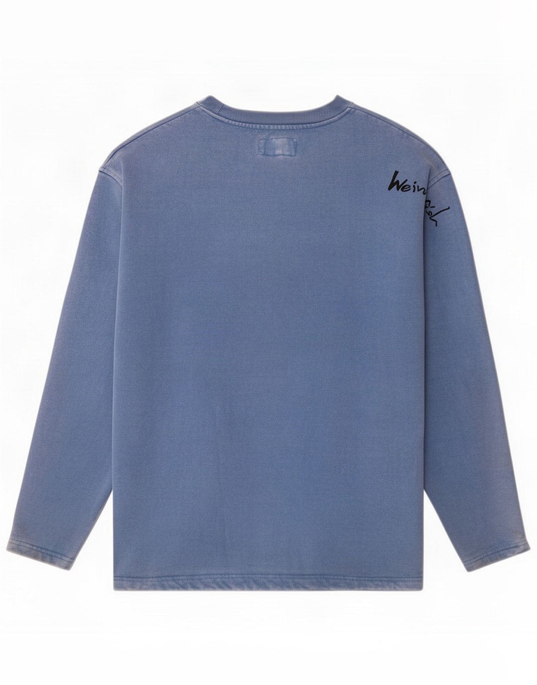 Felpa grafica da uomo Weird Fish, piccola, in cotone blu