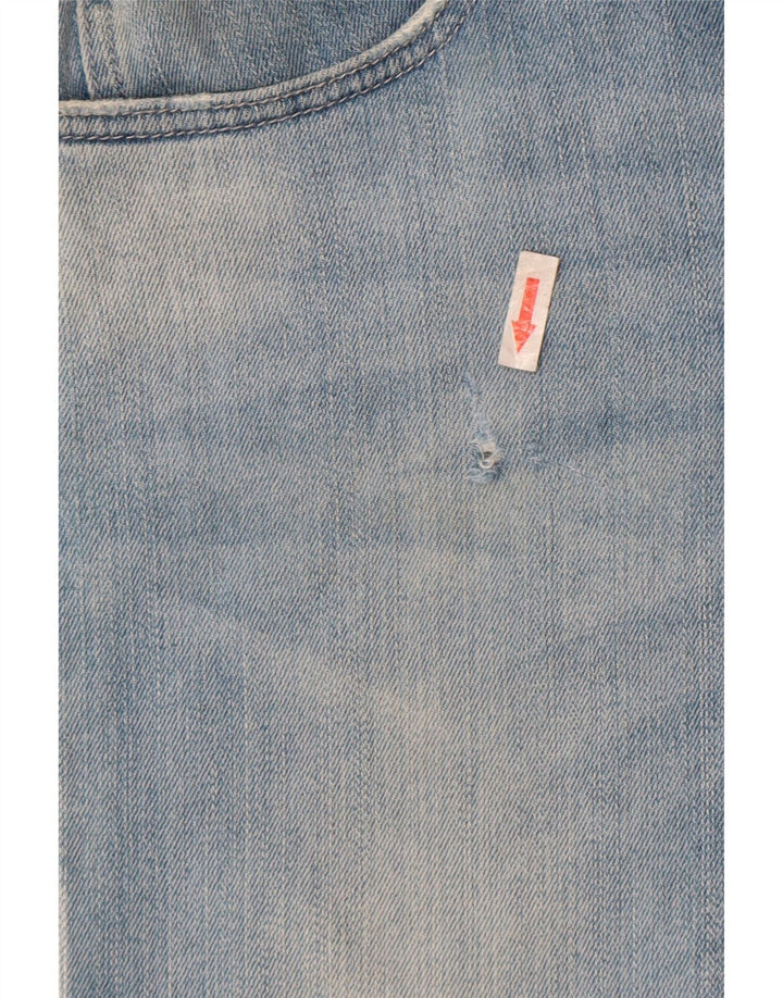 Jeans dritti vestibilità regolare da uomo Armani W32 L34 cotone blu
