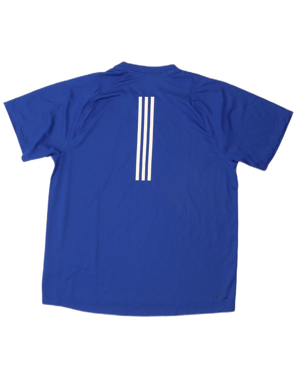 T-shirt Adidas Aeroready da uomo Top XL blu poliestere