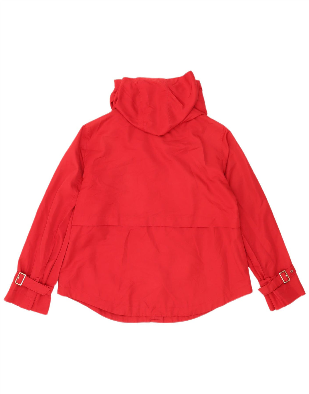 Giubbotto bomber con cappuccio da donna Zara UK 14 poliestere rosso medio