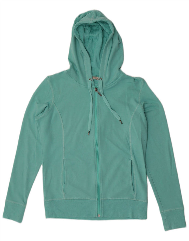 Maglione con cappuccio e zip da donna Marks & Spencer UK 12 Medio Turchese Cotone
