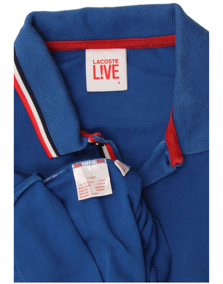 Polo da uomo LACOSTE taglia 4 cotone blu medio
