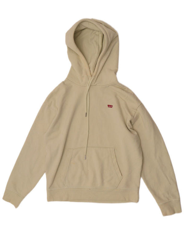 Maglione oversize con cappuccio da donna Levi's UK 10 piccolo cotone verde
