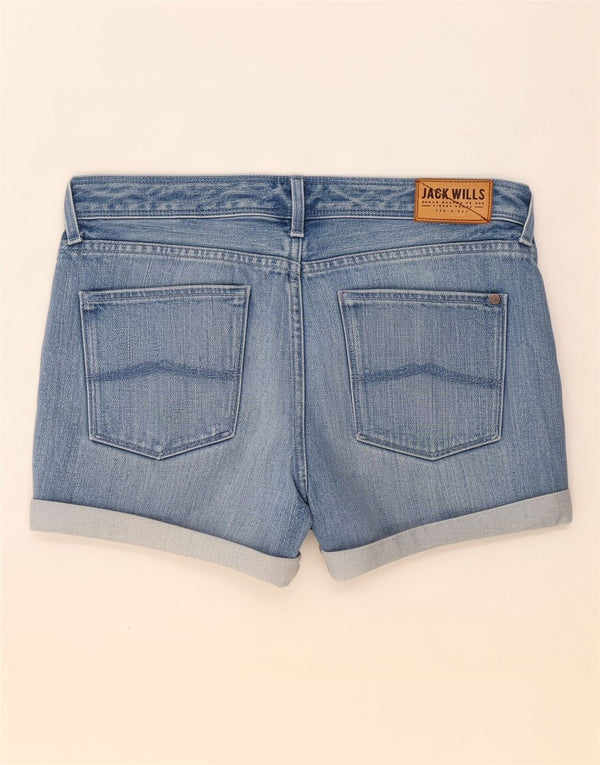 Pantaloncini di jeans da donna Jack Wills medi W30 blu maculato