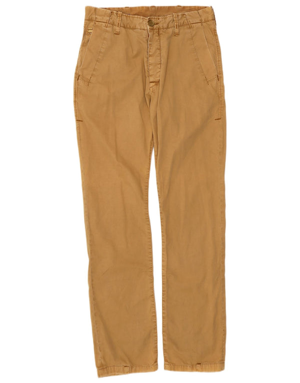 Pantaloni chino dritti da uomo G-STAR W30 L32 in cotone giallo
