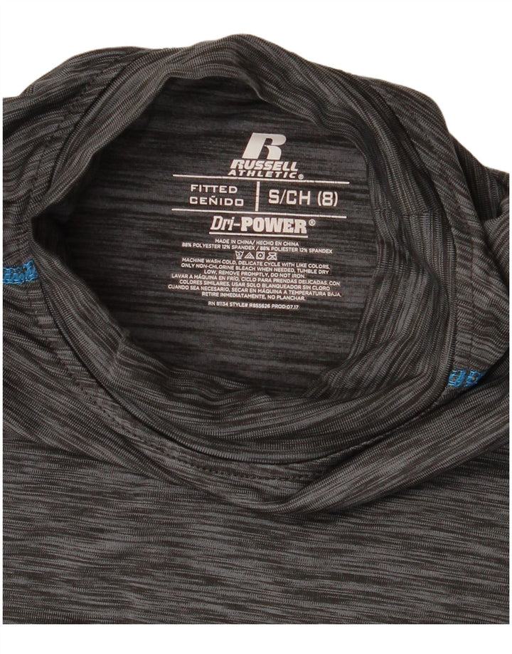 Top a maniche lunghe da bambino Russell Athletic 7-8 anni piccolo grigio chiazzato