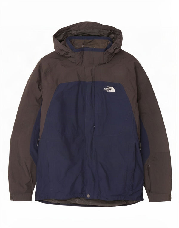 Giacca antipioggia da uomo con cappuccio The North Face UK 42 XL Blu navy Colourblock