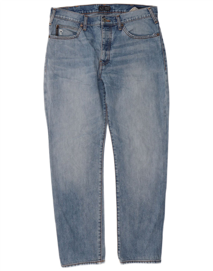 Jeans dritti da uomo ARMANI W34 L30 Blu