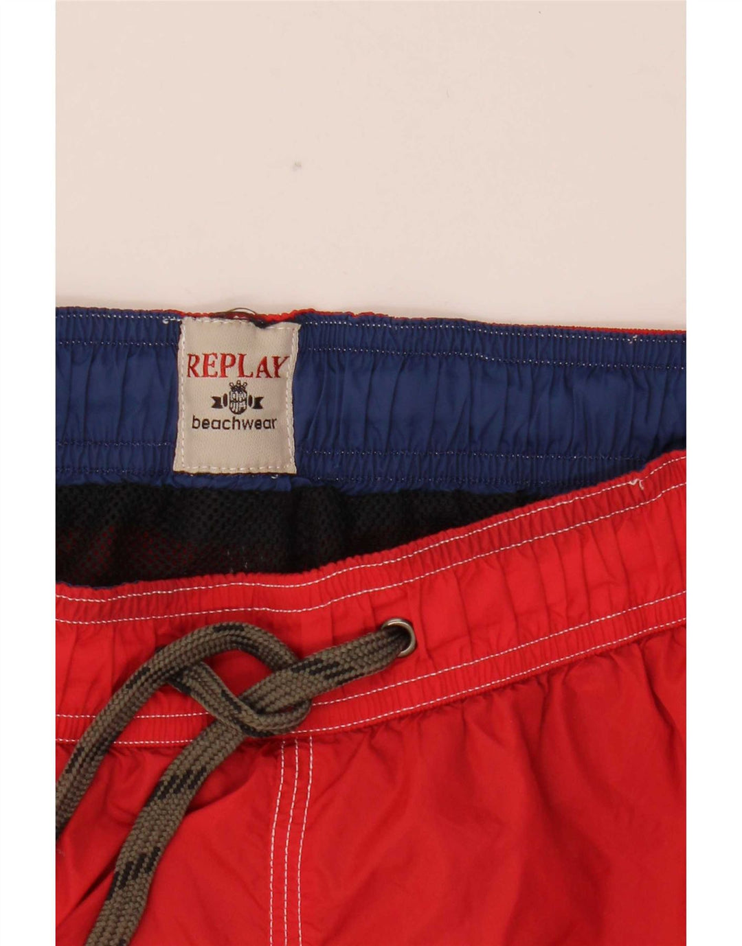 Pantaloncini da bagno da uomo Replay rosso medio