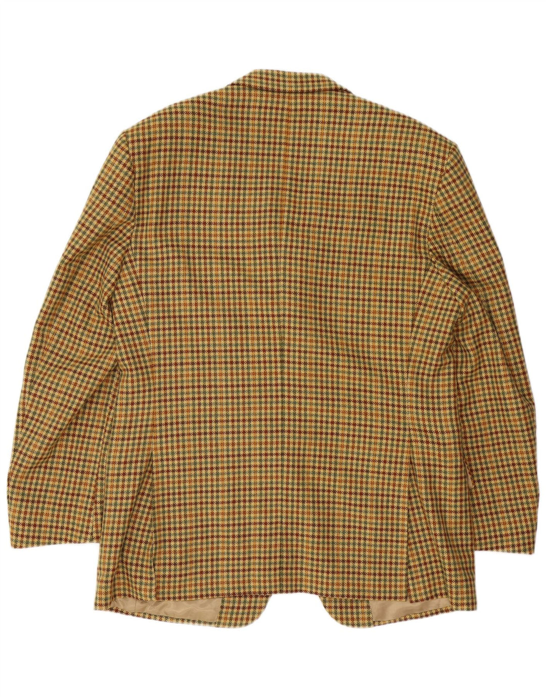 Giacca blazer da uomo a 3 bottoni Ermenegildo Zegna IT 52 grande pied de poule beige