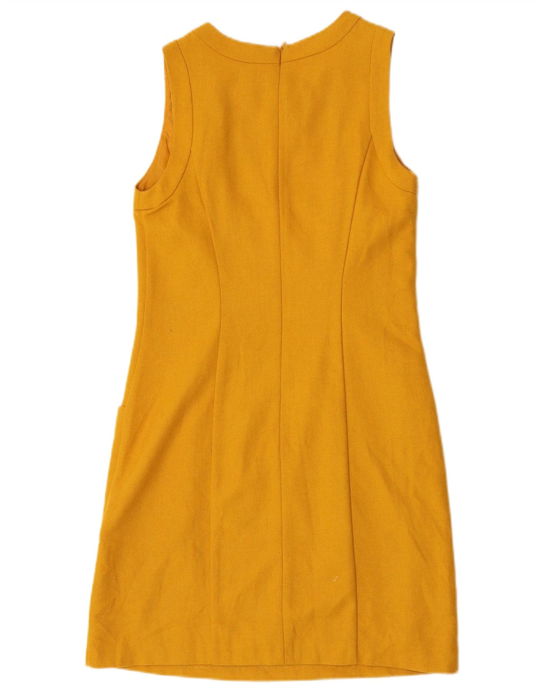 Abito tubino senza maniche da donna Oasis UK 8 piccolo in lana gialla