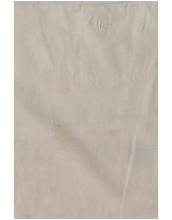 T-shirt grafica da uomo Fat Face Top grande in cotone bianco