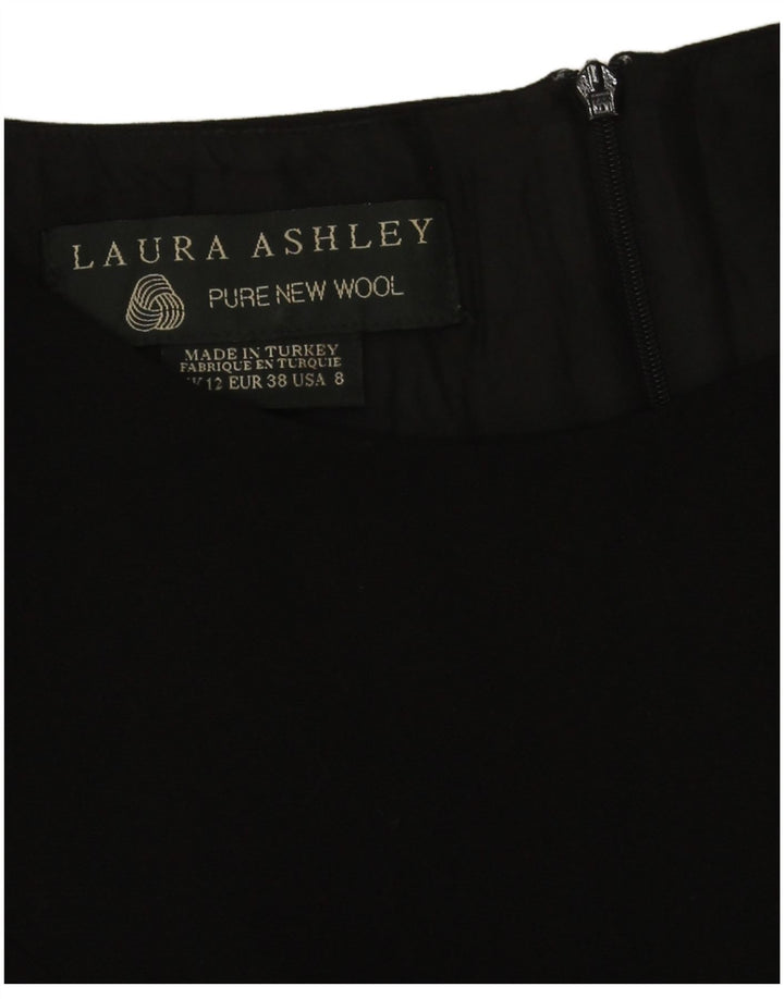 Abito tubino da donna Laura Ashley UK 12 Medium Black New Wool