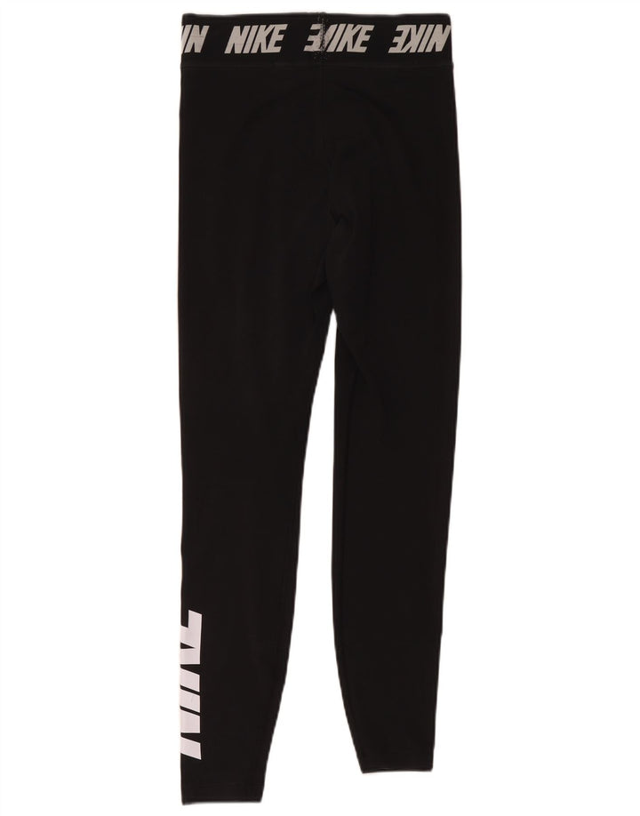 Leggings grafici da donna Nike UK 10 piccoli poliestere nero