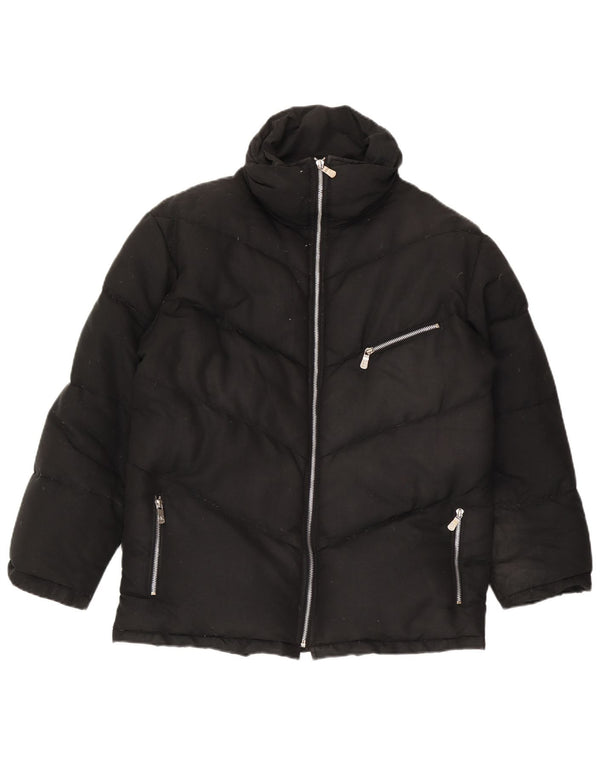 Giacca imbottita vestibilità ampia da uomo Calvin Klein Jeans UK 38 nylon nero medio
